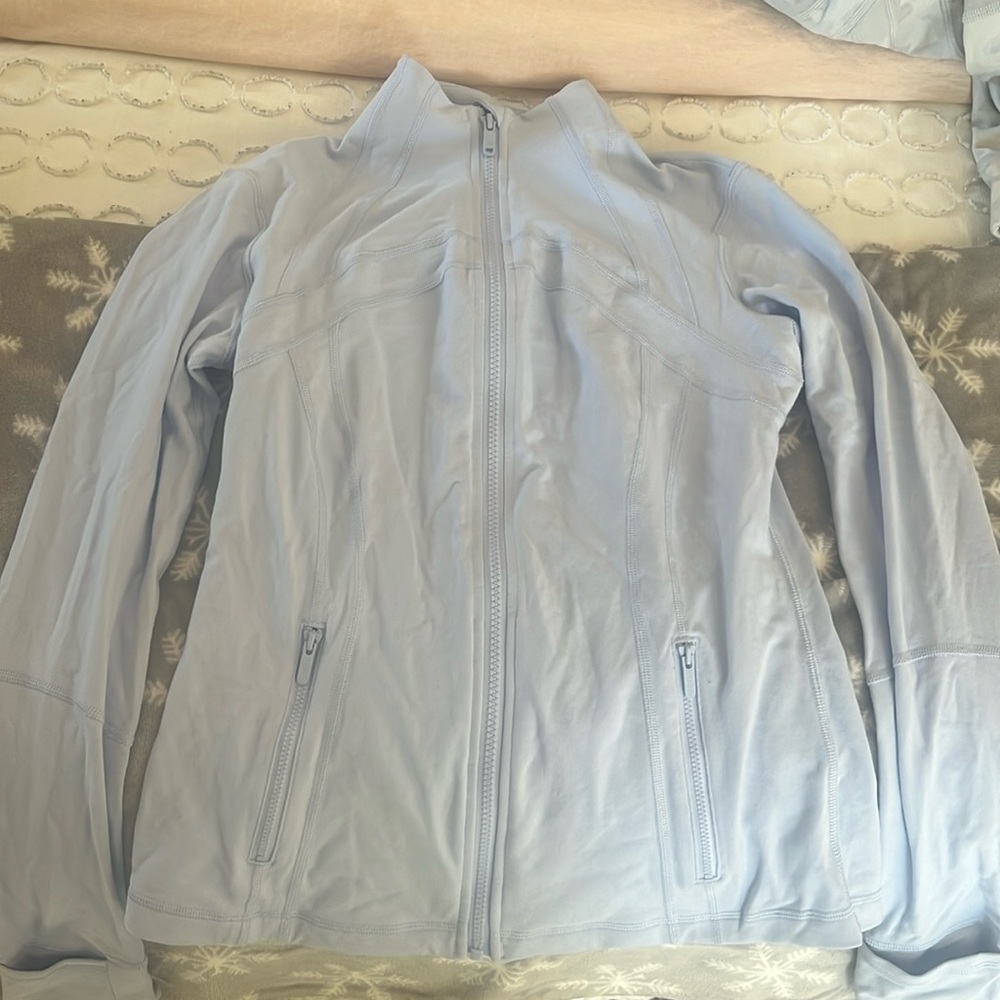 LULULEMON define jacket in light blue color
